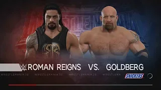 WWE WrestleMania 36 Roman Reigns vs Goldberg  Highlights 2020 HD : 2K20 Gameplay