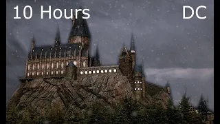 Snowstorm at Hogwarts Castle | Howling Wind Sounds for Sleep | Relaxation | Study | Winter Ambience