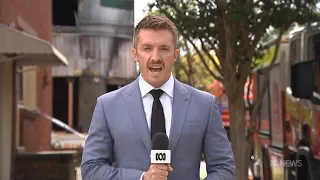 Mark Reddie ABC News 7pm NSW "Boarding House Fire"