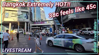 Extremely Hot Weather in Bangkok Update Live Stream Global Travel Mate #hotseason