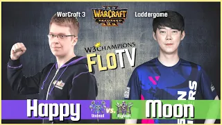 Warcraft 3 Reforged: Happy vs Moon (Undead vs Nightelf) 🔴 W3Champions Ladder Replay Cast by Tak3r