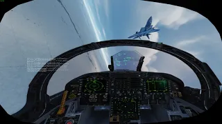 DCS F-18 vs F15 Dogfight