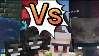 Warden vs Wither vs Ravager vs Iron golem Minecraft