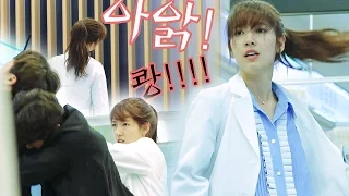 《Making Film》 Park Shin Hye amazing action & fighting scene! @The Doctors