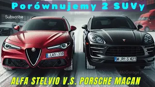 Szybkie porównanie SUVów klasy PREMIUM #alfaromeo #stelvio & #porsche #macan  co kto lubi