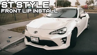 FRS/BRZ/86 - How to install ST Style Front Lip