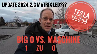 Mit 1% Trick am Tesla Supercharger; Update 2024.2.3; Tesla Model Y Standard Range CATL LFP Akku 2023