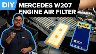 Mercedes-Benz E350 Engine Air Filter Replacement DIY (2010-2016 Mercedes W204, W207, W212 Chassis)