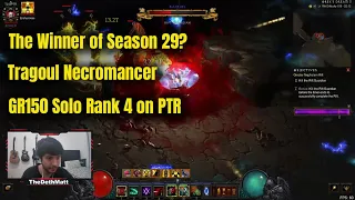 S29 PTR Rank 4 Tragoul Necromancer GR150 Solo With 800 Paragon - Diablo 3