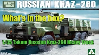 What's in the box? 1/35 Takom Kraz - 260 Russian Heavy Truck