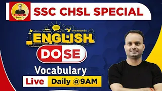 #17 | Vocabulary Show | SSC CHSL Special English Dose | By-Sanjeev Rathore Sir | Synonyms Antonyms