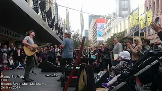 Pierce Brothers LIVE Bourke Street Mall Melbourne