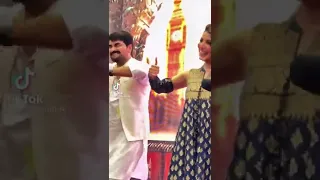 Mahwish hayat dancing with humayu Saeed in lucky one mall for promotion of London ni jaou ga