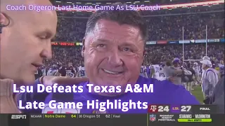 LSU vs Texas A&M College Football 2021 | Last Minutes Game Highlights