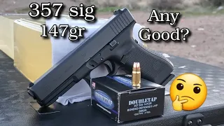 357 sig Doubletap Ammo Test (147gr Bonded Defense) in Ballistics Gel