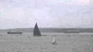 From St Mawes, J Class yachts racing in Falmouth Bay 24th June 2015