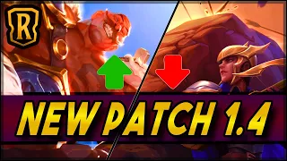 Patch 1.4 Nerfs, Buffs & Changes! | Season of Fortune | LoR Game | Legends of Runeterra