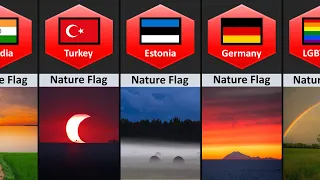 Nature Flag From Different Countries