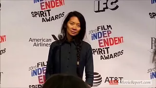 THE RIDER director Chloé Zhao backstage at Film Independent Spirit Awards - March 3, 2018