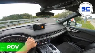 Audi Q7 2015 3.0 TDI 200kW POV Test Drive on ROAD #2