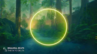 Best SLEEP Music [ Isochronic Tones 💚 Binaural Beats ] Forest Creek Sounds