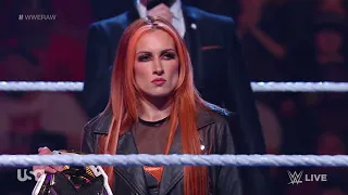 Becky Lynch vs Tegan Nox Part 1 (WWE Raw 10/9/23)