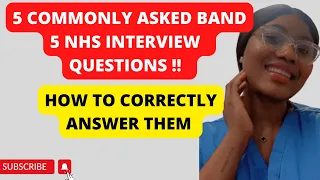 5 MOST COMMONLY ASKED BAND 5 INTERVIEW QUESTIONS AND ANSWERS