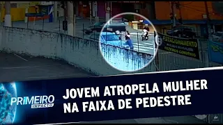 SP: jovem que atropelou mulher após furar farol vermelho é identificado |Primeiro Impacto (30/09/20)