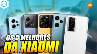 SEM ERRO! 5 MELHORES XIAOMI PARA COMPRAR EM 2023 - CUSTO-BENEFÍCIO e o Mais CARO!