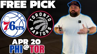 Raptors vs 76ers Game 3 | Free NBA Picks & Predictions 4/20 | PHI @ TOR Bet | Kyle Kirms