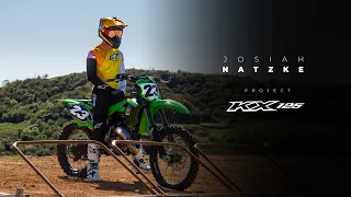 Kawasaki KX125 2 stroke action RAW! Josiah Natzke Rips