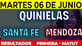 Quinielas Primera y matutina de Santa fé y Mendoza Martes 6 de Junio