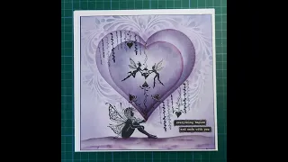 Heart's delight - Valentine's card using Lavinia stamps