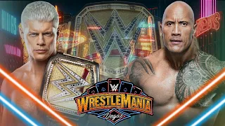 Cody Rhodes vs The Rock for the Undisputed WWE Championship