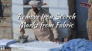 Haley's Hints:  Remove Iron Scorch Marks from Fabric!