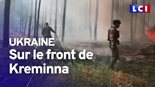 Les soldats ukrainiens sur le front de Kreminna, la "forêt noire"