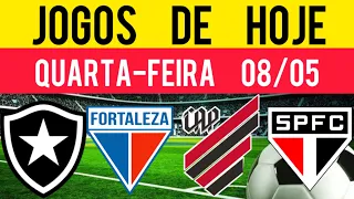 JOGOS DE HOJE | LIBERTADORES 2024 I QUARTA-FEIRA 08/05/2024 | JOGOS DE HOJE I