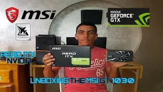 Unboxing The nvidia GT 1030 Msi Aero ITX