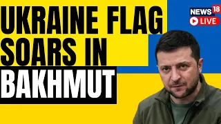 Ukrainian Soldier Hoists Flag On Army Monument | A Symbolic Moment In Ukraine's Fightback In Bakhmut