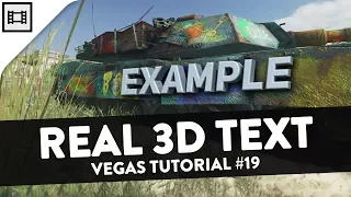 How To Make 3D Text (BCC) - Vegas Tutorial #19