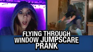 Flying Through Window JUMPSCARE PRANK on Omegle!