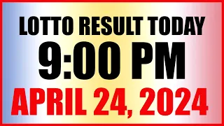 Lotto Result Today 9pm Draw April 24, 2024 Swertres Ez2 Pcso