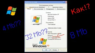 Windows XP при малом объёме оперативной памяти