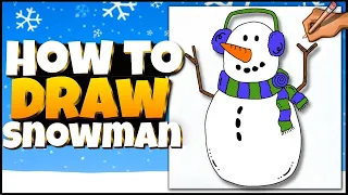 ⛄️ How to Draw a Cute Snowman | Winter Art for Kids