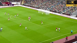 PES 2021 NEW Ultra Realism Graphic and Sound Mod |Aston Villa vs Liverpool | PES 2024 Patch | 4K