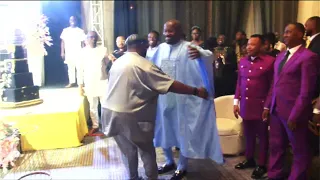 Solomon Buchi Hugs Apostle Johnson Suleman Just Before His Ministration @ Father's Honour Lagos