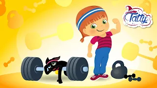 Edzés Tatty és Misifu 🎾 Sport és fitnesz szórakozás gyerekeknek