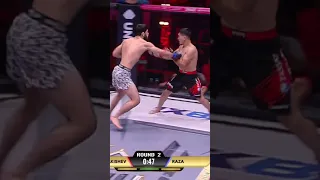 Pakistan vs Kazakhstan💥 Shin to the head🤯🤯 #bravecf #bravetv #shorts #mma