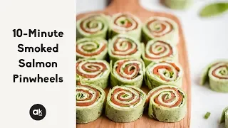 10-Minute Smoked Salmon Pinwheels