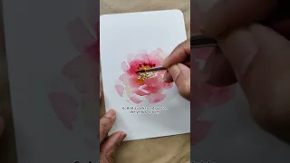 Paint a Watercolour Peony #stepbysteptutorial #learnwatercolor #watercolorflowers